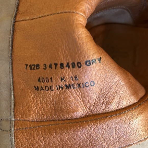 Frye Grey Nubuck Ankle Boots - Picture 7 of 11